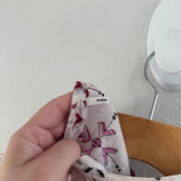 Isabel Marant Étoile Salika Metallic‎ Puff Sleeve Preppy Blouse Sz 38 (M) - Picture 8 of 8